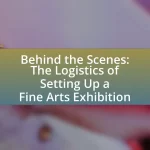 Behind the Scenes: The Logistics of Setting Up a Fine Arts Exhibition