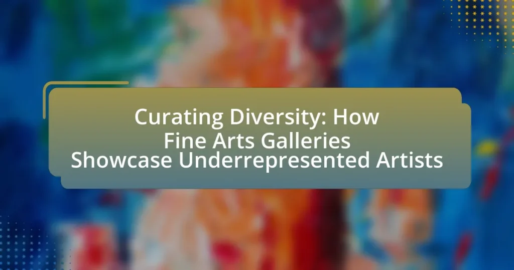 Curating Diversity: How Fine Arts Galleries Showcase Underrepresented Artists
