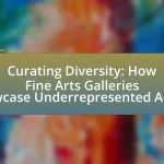Curating Diversity: How Fine Arts Galleries Showcase Underrepresented Artists