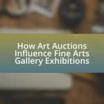 How Art Auctions Influence Fine Arts Gallery Exhibitions