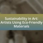 Sustainability in Art: Artists Using Eco-Friendly Materials