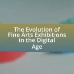 The Evolution of Fine Arts Exhibitions in the Digital Age