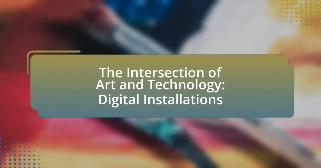 The Intersection of Art and Technology: Digital Installations