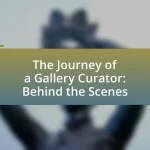 The Journey of a Gallery Curator: Behind the Scenes