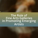 The Role of Fine Arts Galleries in Promoting Emerging Artists