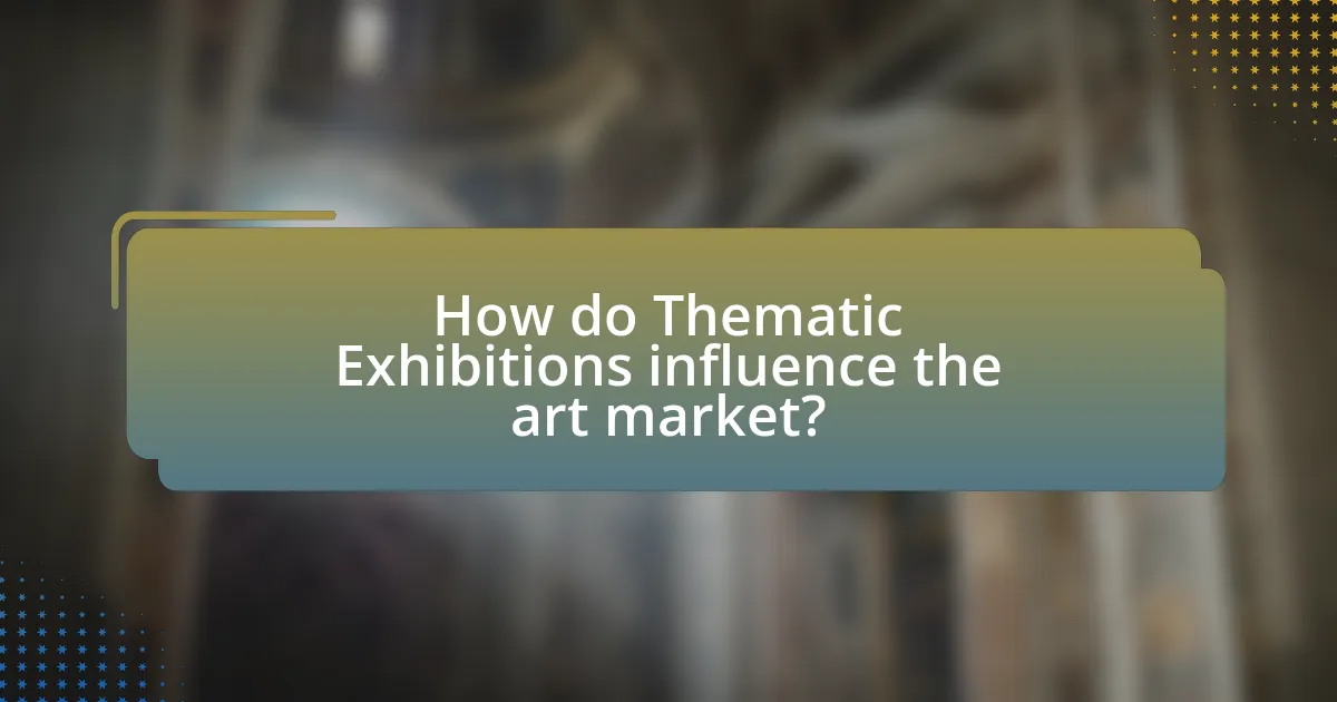 How do Thematic Exhibitions influence the art market?