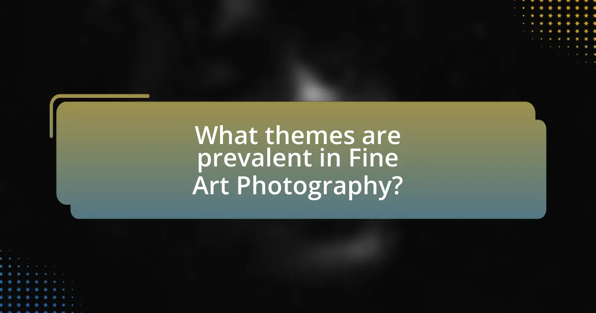 What themes are prevalent in Fine Art Photography?